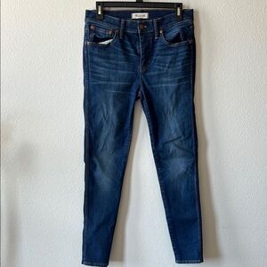 Madewell 9” High Riser Skinny Skinny Blue Jeans 29